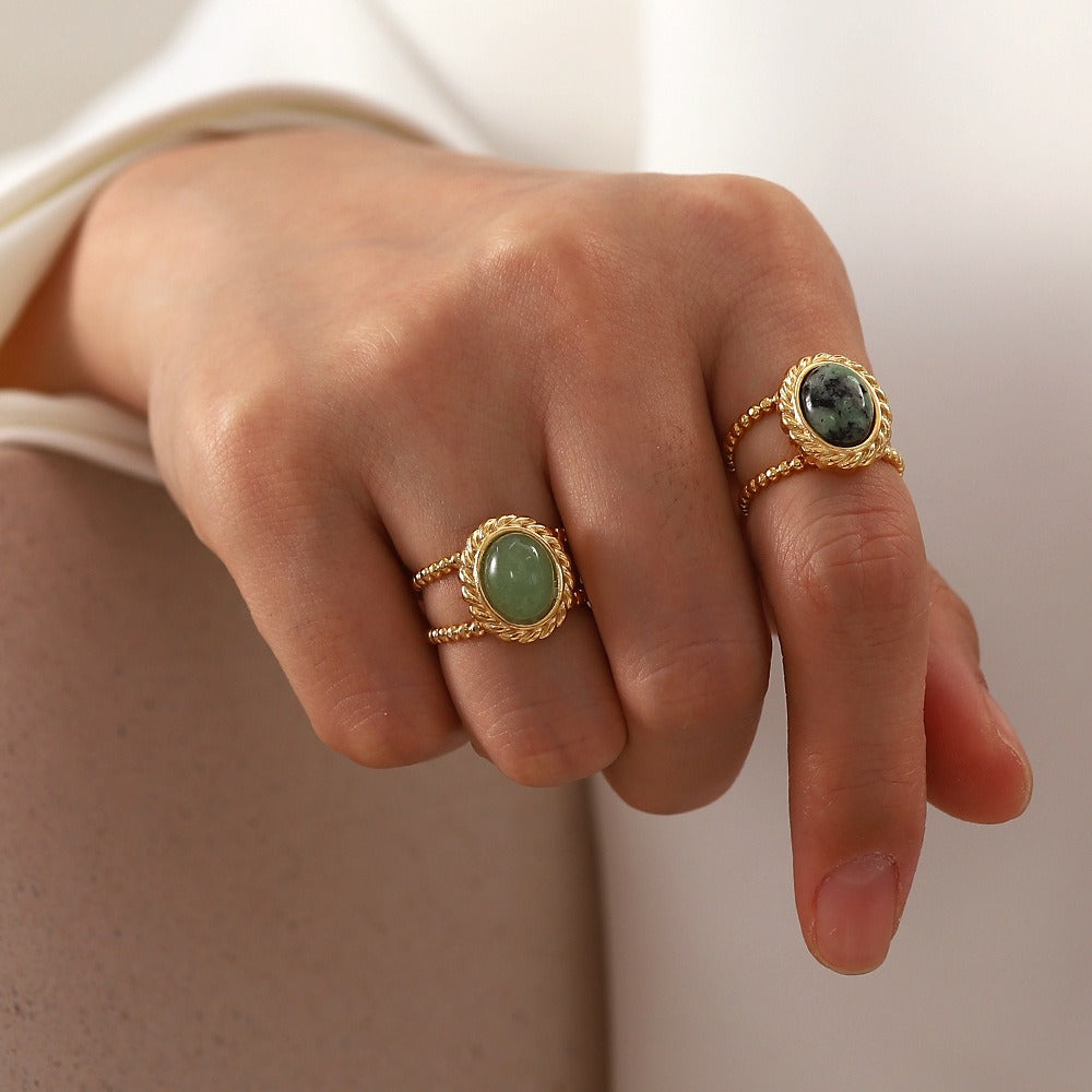 Retro style niche design high-end ring