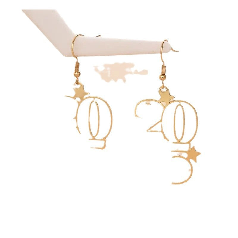 Bohemian style 2025 New Year earrings
