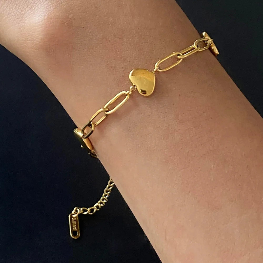 Gold Stitched Personalized Bracelet
