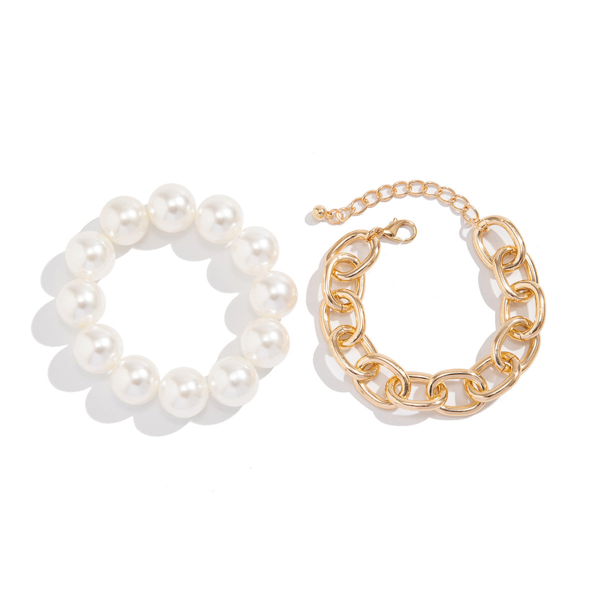 Women's Fashion Exaggerated Large Round Bead Imitation Pearl Bracelet