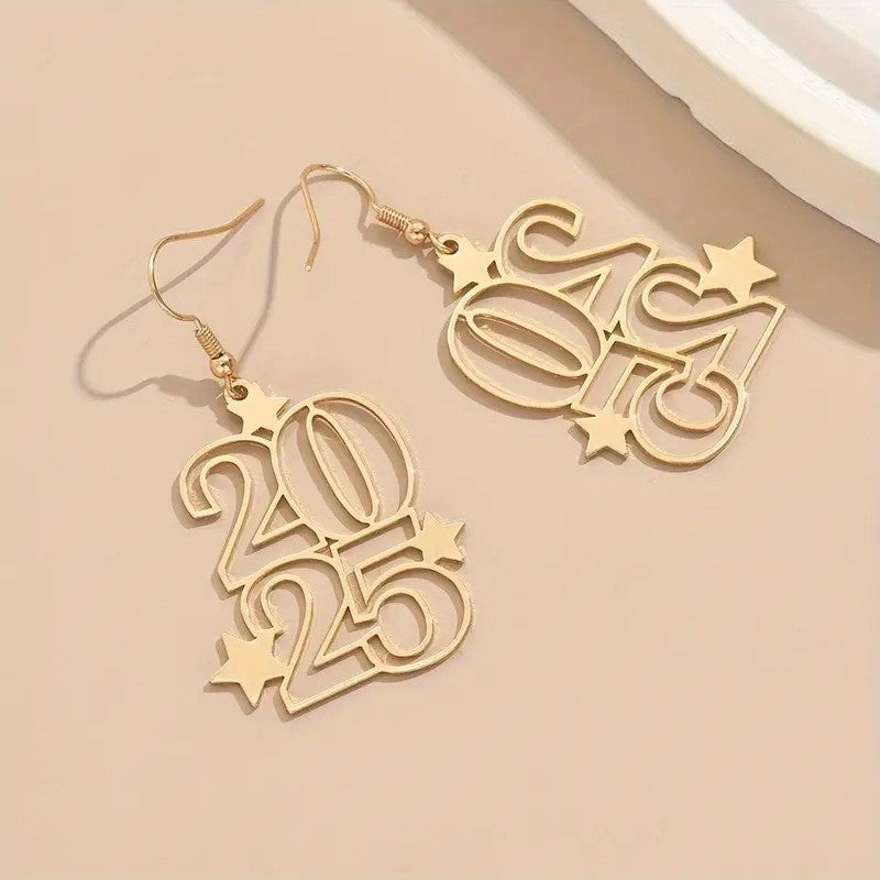 Bohemian style 2025 New Year earrings