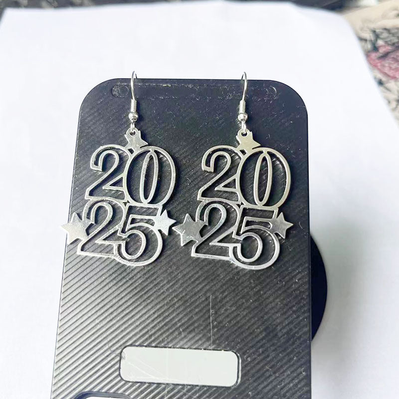Bohemian style 2025 New Year earrings