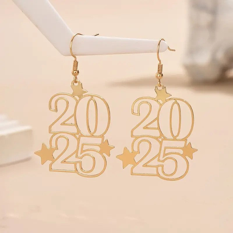 Bohemian style 2025 New Year earrings