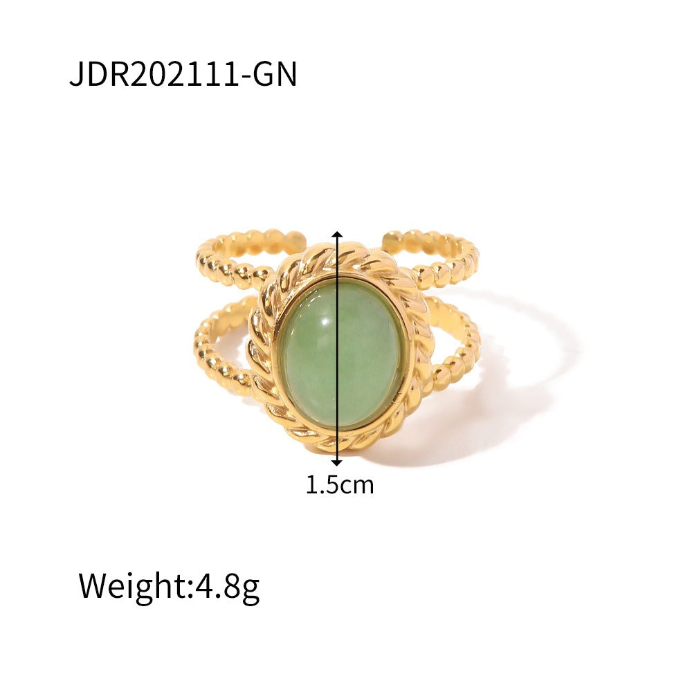 Retro style niche design high-end ring