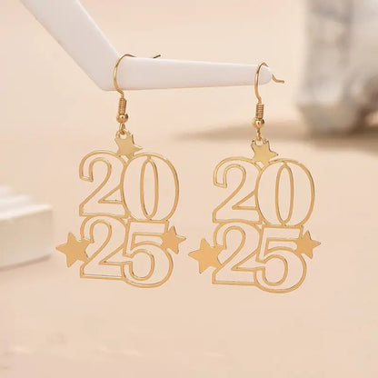 Bohemian style 2025 New Year earrings