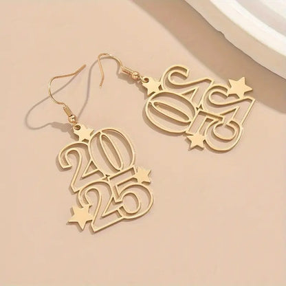 Bohemian style 2025 New Year earrings